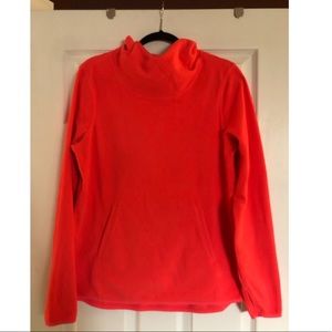 Neon active fleece hoodie top